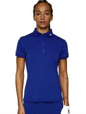 J.LINDEBERG Tour Tech Polo Clematis Blue Women's Small NWT Golf